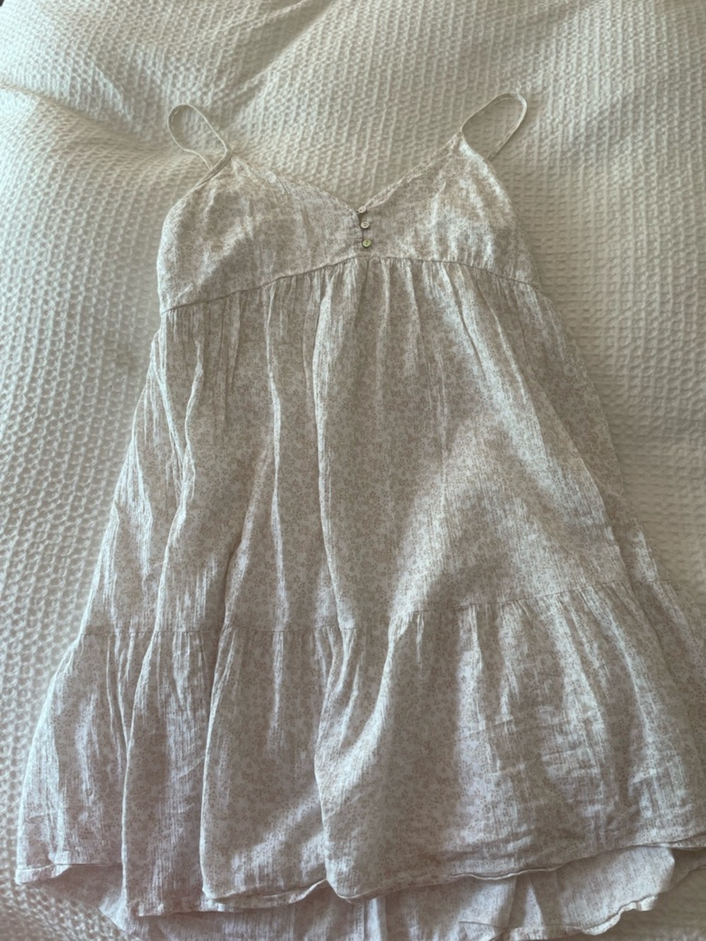 Light Beige Floral Sundress